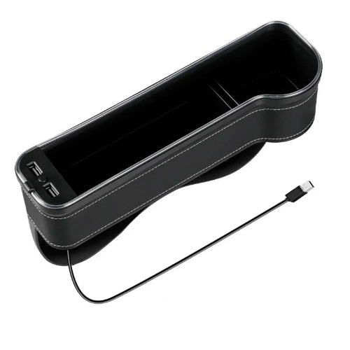 מחזיק צד למושב הרכב עם USB שעוזר לכל נהג