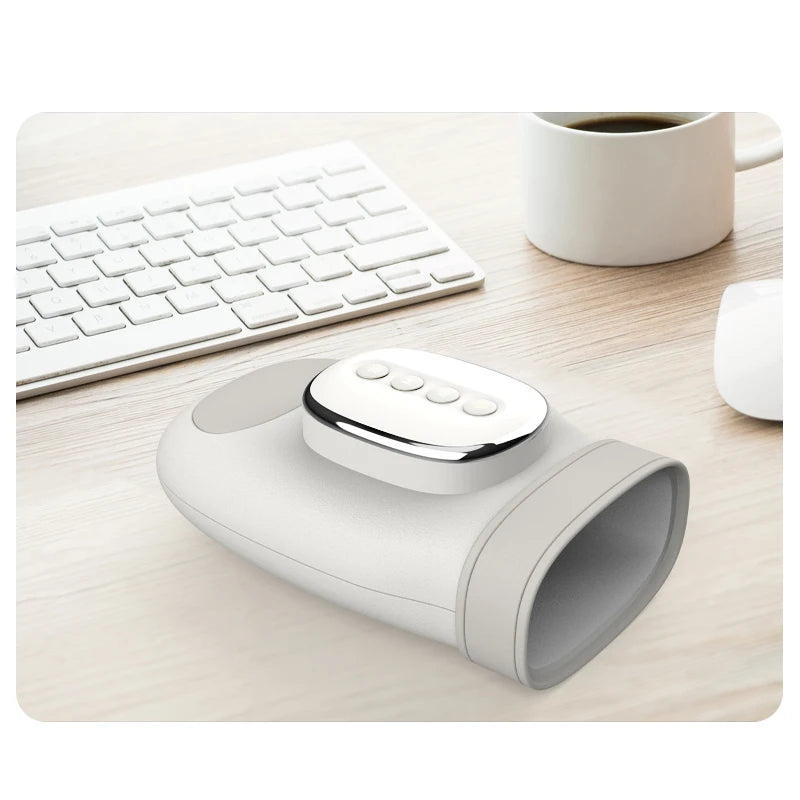 מעסה יד חכם עם לחץ אוויר ורטט