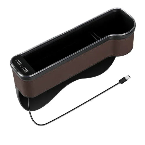 מחזיק צד למושב הרכב עם USB שעוזר לכל נהג