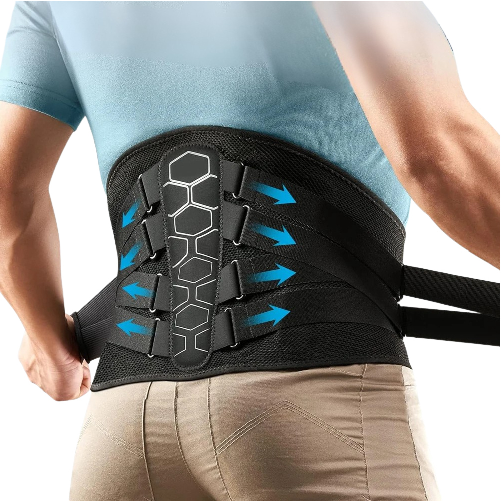 פתרון אורטופדי אמיתי לכאבי גב – חגורת FlexiBack™ לתמיכה מלאה והקלה מיידית