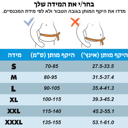 הכירו את FlexiBack™ חגורת גב אורטופדית – הקלה בכאבי גב תחתון ותמיכה יומיומית