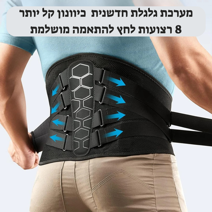 הכירו את FlexiBack™ חגורת גב אורטופדית – הקלה בכאבי גב תחתון ותמיכה יומיומית