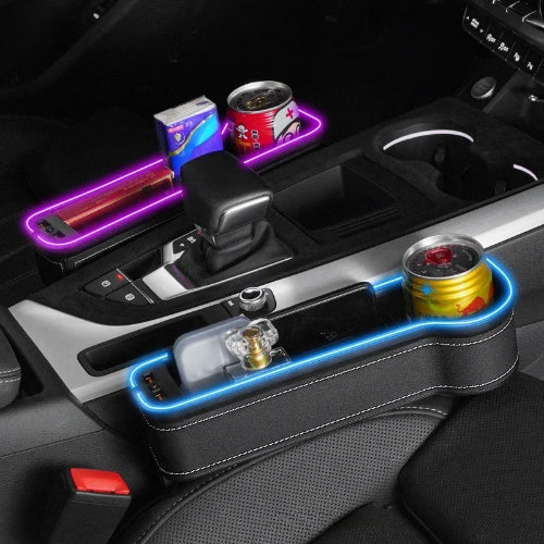 מחזיק צד למושב הרכב עם USB שעוזר לכל נהג