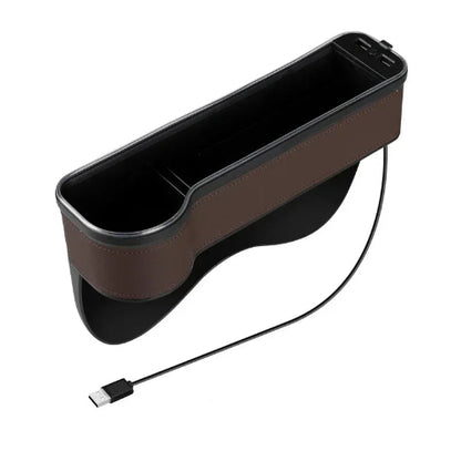 מחזיק צד למושב הרכב עם USB שעוזר לכל נהג