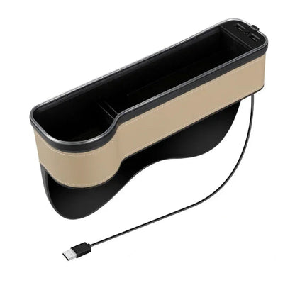 מחזיק צד למושב הרכב עם USB שעוזר לכל נהג